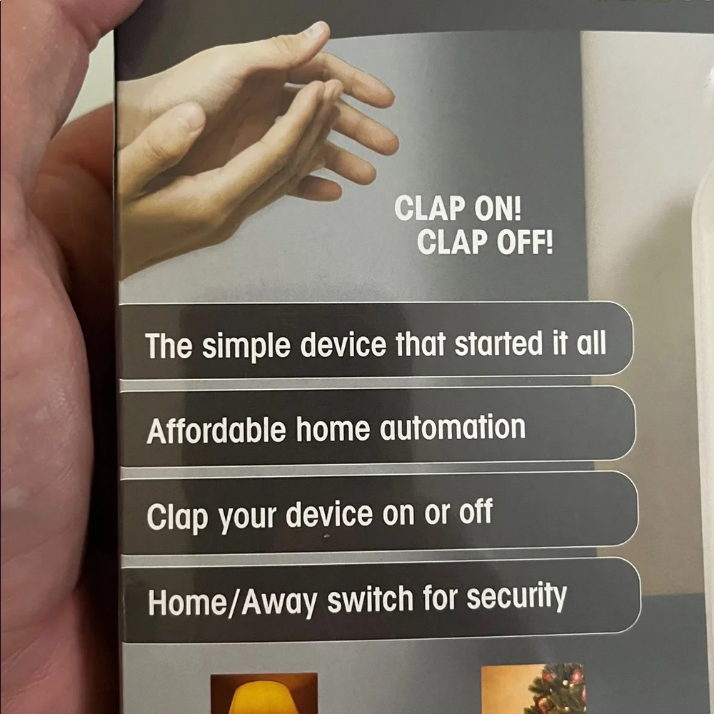 The Clapper Sound Activated On/Off Switch - White NWT!! Sealed Box